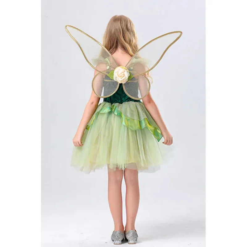 Halloween Tinker Belll Dier Vlinder Elf Prinses Cosplay Kostuum Kinderdag Bos Magische Bloemenfee Fancy Dress
