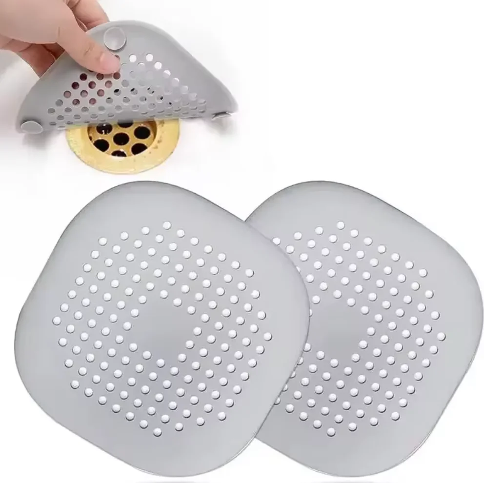 Sewer with Suction Cup, Floor Drain Mat, Kitchen, Bathroom, Anti Clogging Hair Filter