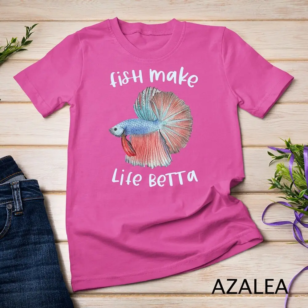 ベッタキーパーユニセックスTシャツ、魚をテーマにした人生、ベタフィッシュのママ、水族館ギフト