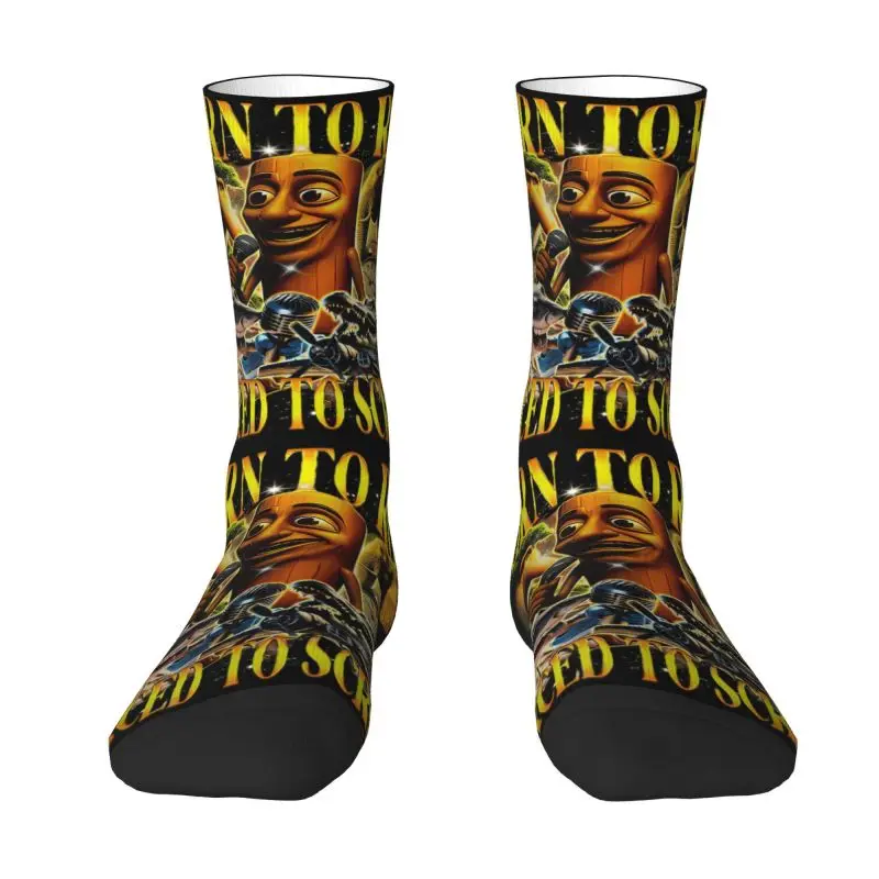 

Funny Men's Tung Tung Tung Sahur Funny Meme Italian Brainrot Dress Socks Unisex Comfortable Warm 3D Printing Crew Socks