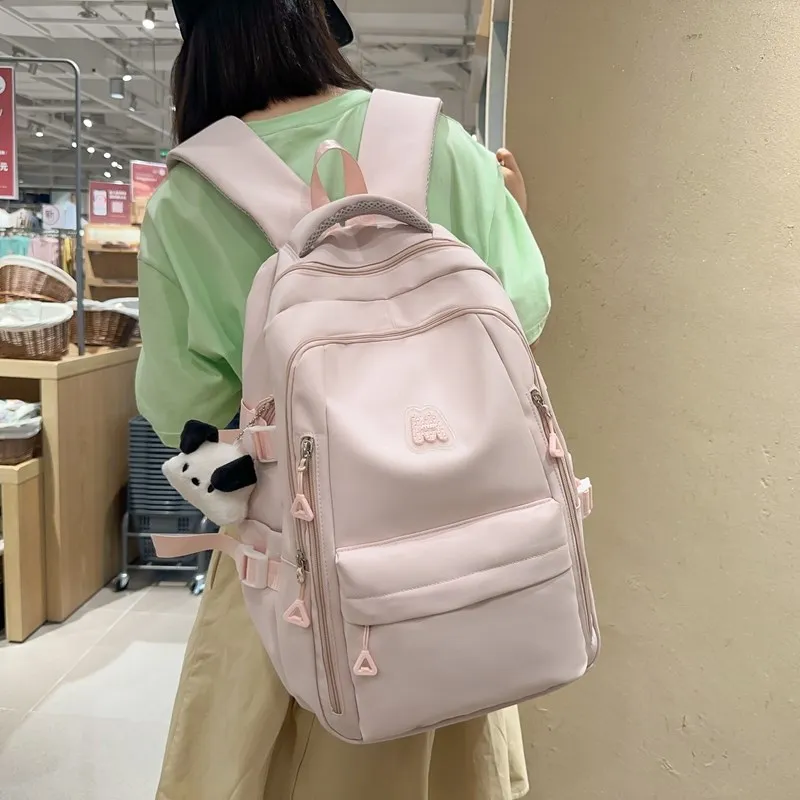 sac-a-dos-pour-collegiens-style-coreen-simple-couleur-polyvalente-leger-anti-stress-decontracte-double-bandouliere