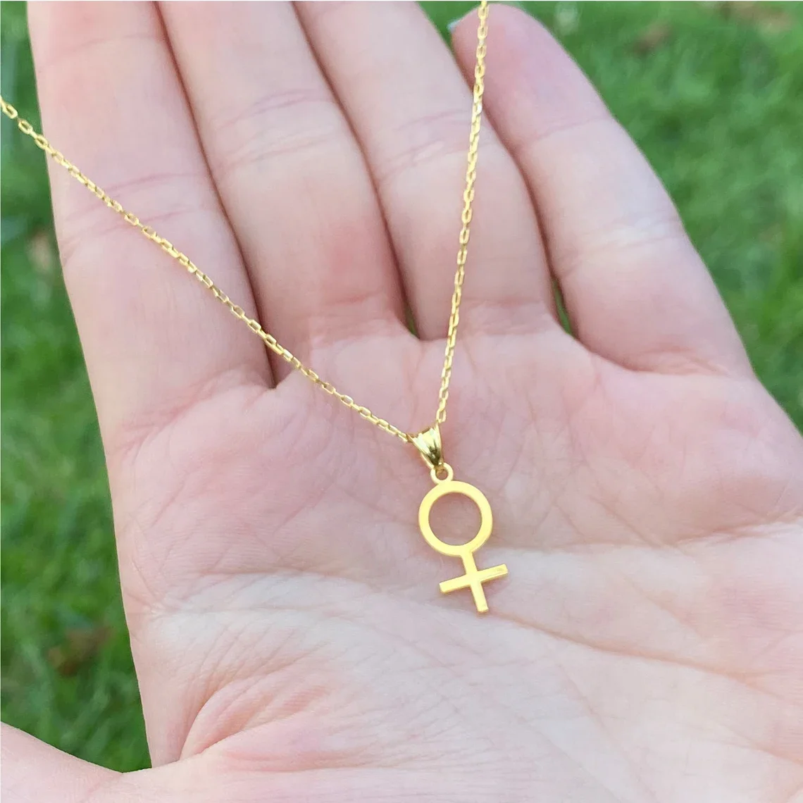 Vintage Female Charm Necklace for Women Gold stainless steel Minimalist Dainty Jewelry for Daily Wear