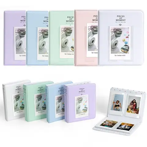 스탬프 인스턴트 카메라 사진 앨범 컬렉션 도서 시네마 티켓 Fujifilm Instax Mini 12/11/9 용 3 인치 사진 보관 케이스