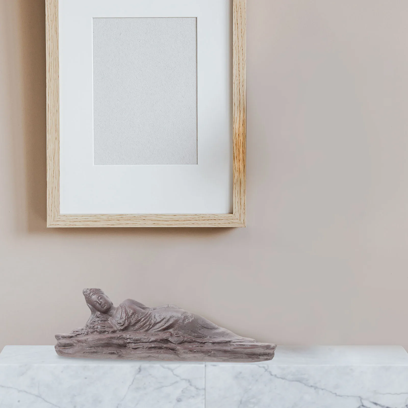 

Buddha Aquarium Decoration Fish Tank Accessory Exquisite Craftsmanship Fade Resistant Long Soak Natural Style Home Ornament