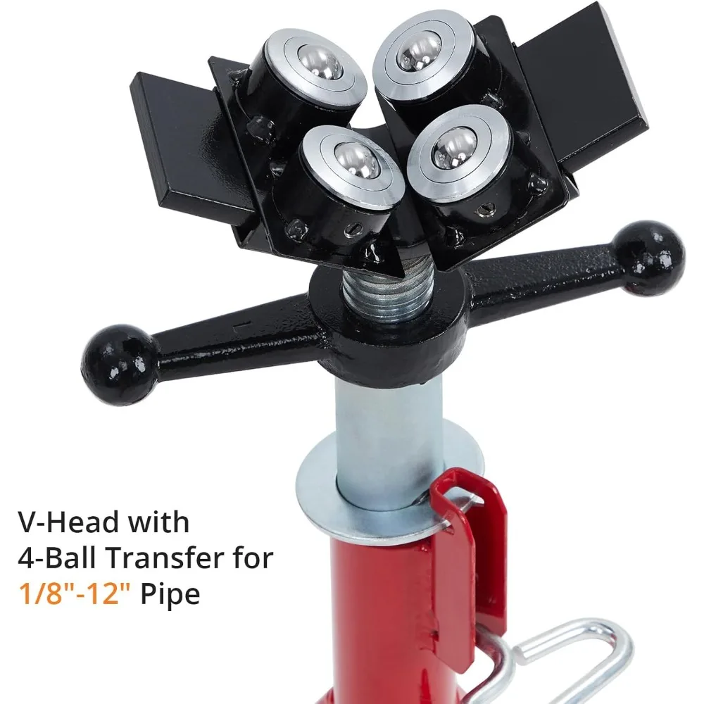 حامل جاك أنبوبي بارتفاع قابل للتعديل، نطاق 28-52 بوصة، سعة 2500 رطل، فولاذ قابل للطي، أرجل محمولة للسيارات والصناعة #2