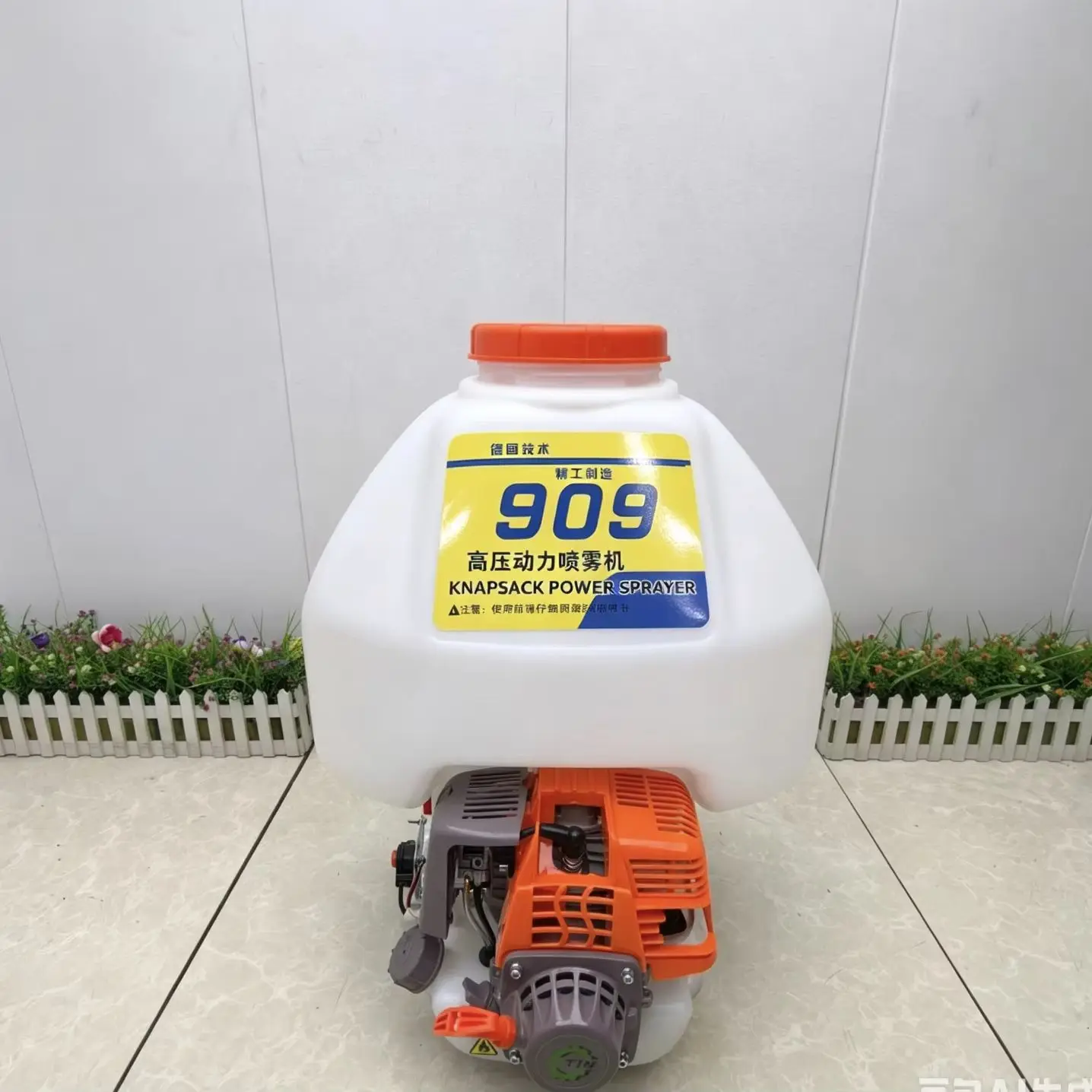 30L Agricultural Fertilizer 31CC 4-Stroke Gas Engine Backpack Duster Sprayer Spraying Equipment for Farming Mister 909