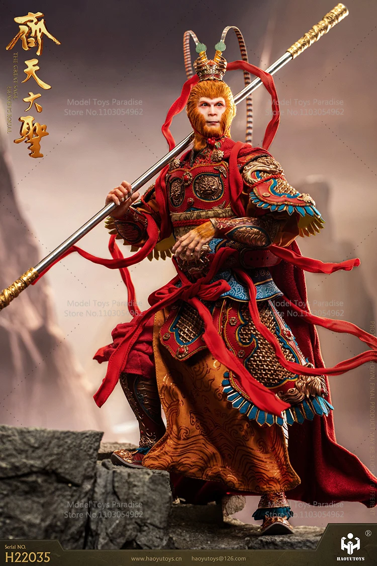 HAOYUTOYS H22035 H22038 1/6 Collectible Toys Monkey King Sun Wukong Dark Journey to the West Soldier 12'' Action Figure Model