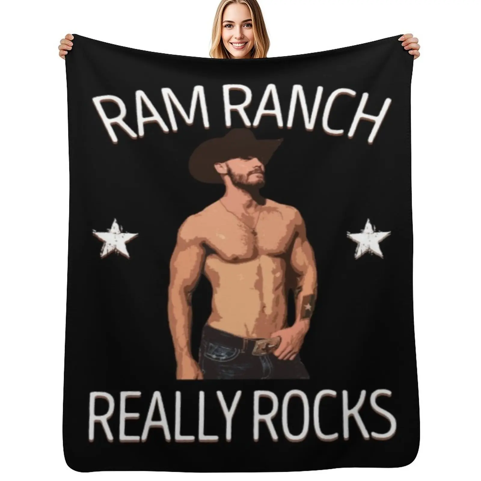 

Ram Ranch T-ShirtRam Ranch Really Rocks Throw Blanket Blankets For Sofas Plush for winter Polar Blankets