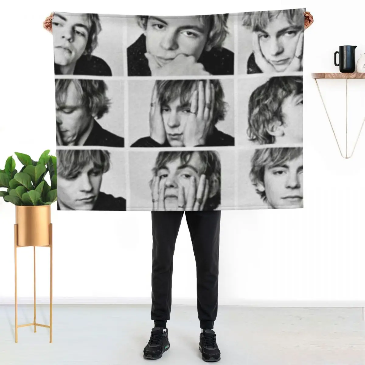 

Ross Lynch Throw Blanket Soft Warm Blanket Gift for Grandparents