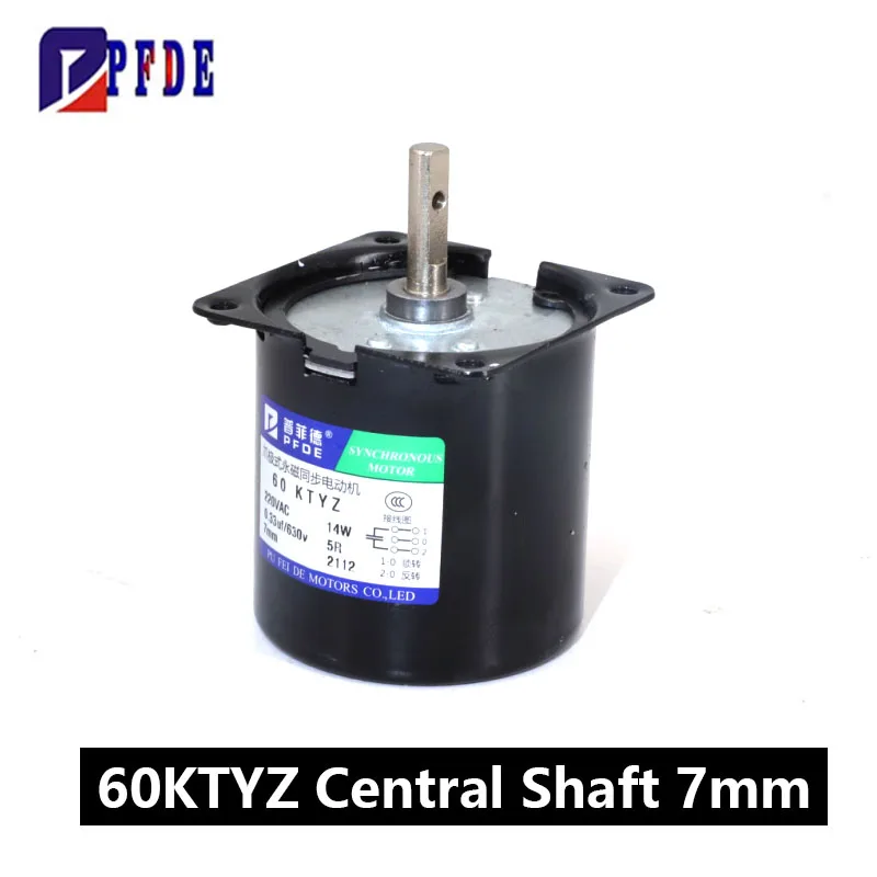 

Free Shipping 60ktyz 68ktyz Permanent Magnet Synchronous Motor High Torque Low Noise 110V 220V CW CCW All Copper Coil Metal Gear