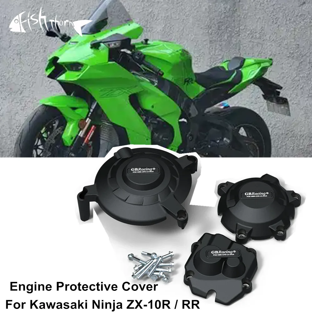 Motorcycle Engine Cover Sets Bonnet Protector Engine Cover For Kawasaki Ninja ZX-10R ZX-10RR ZX 10R ZX10R ZX10RR 2023 2024