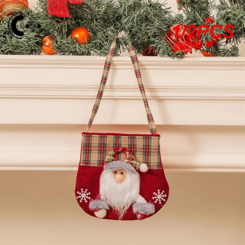 1/2PCS Gift Bag Durable The Perfect Holiday Gift Multifunction Trend Fashionable Need Santa Claus Themed Bag Household Products