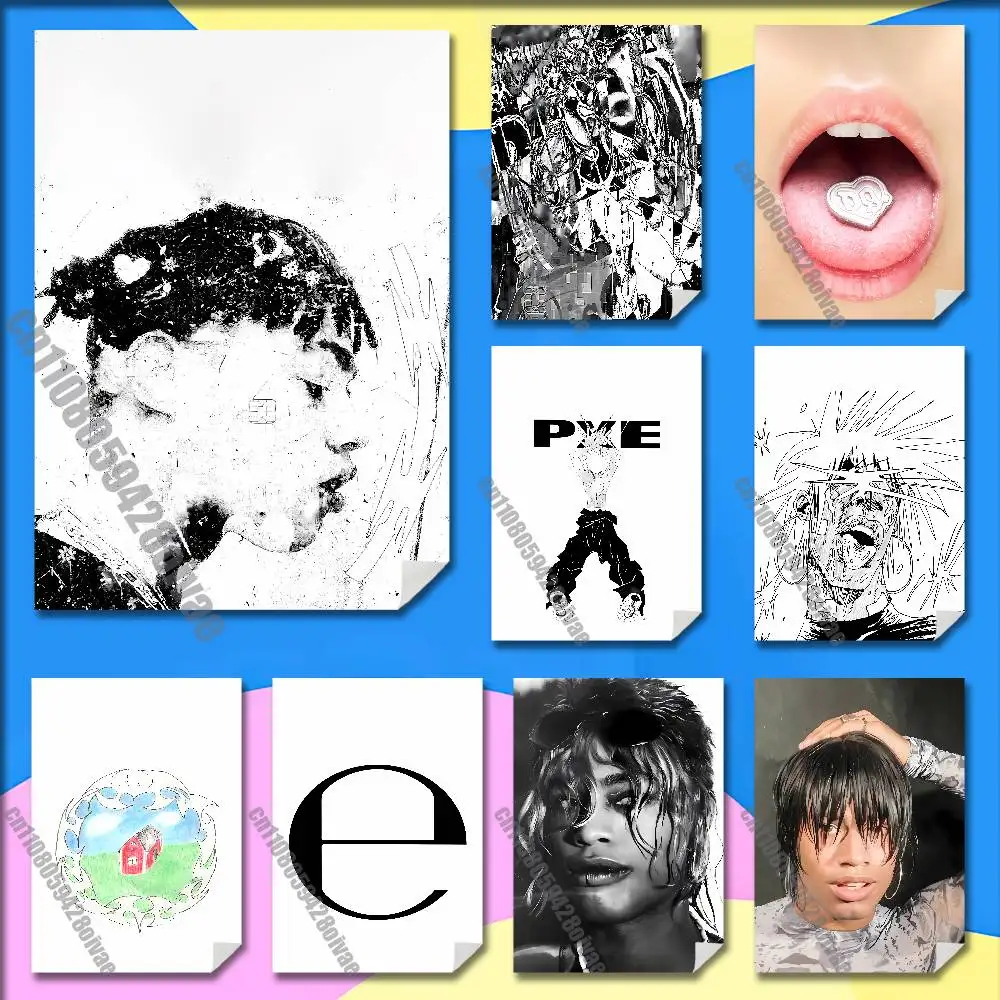 

E-Ecco2K E Crest PXE Crush Resist Poster Wall Murals For Home 21x30cm Self-adhesive Decoration Sticker Playbill Cover