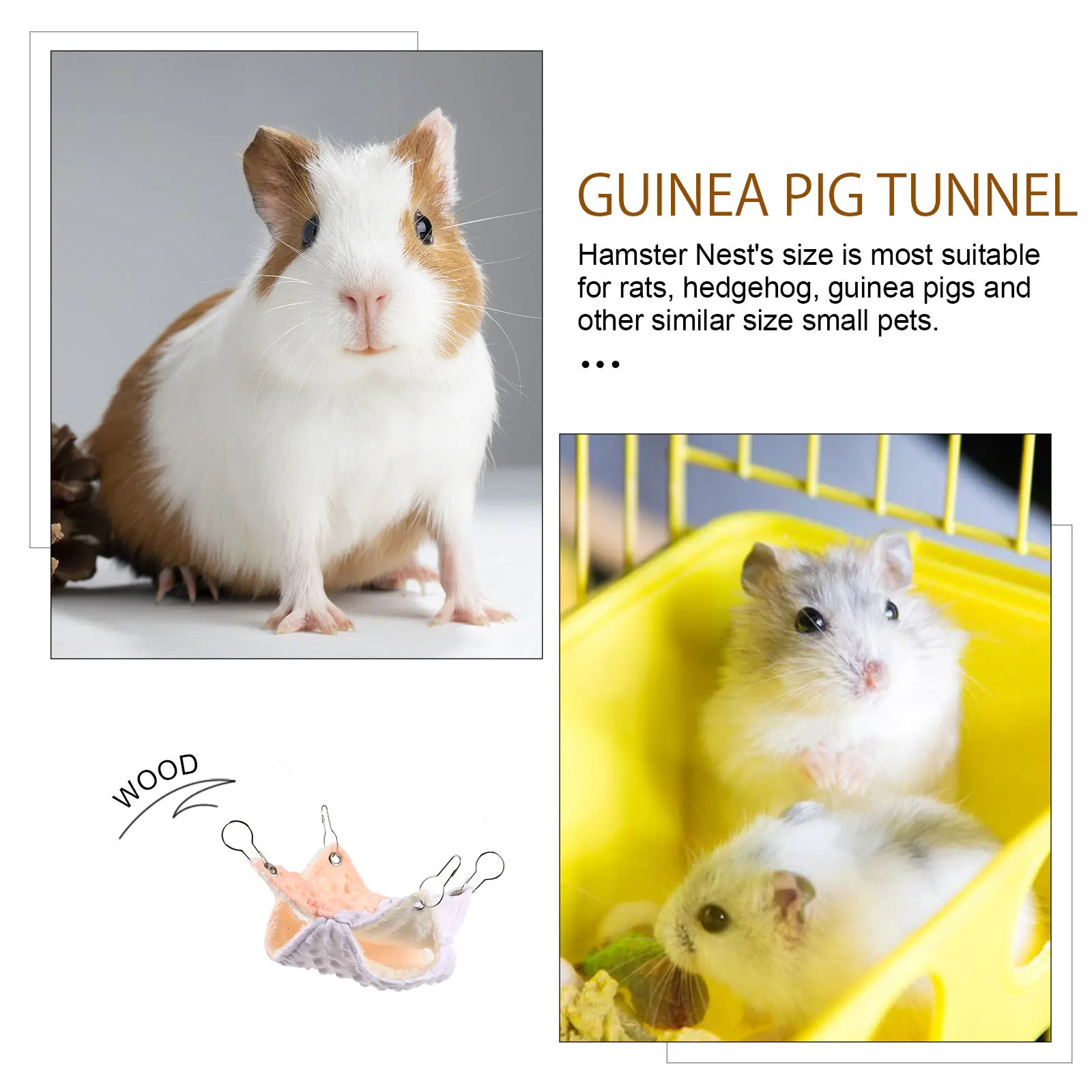 

Pet Hammock For Small Animals Double Layer Sleeping Bed Squirrel Chinchilla Guinea Pig Hammock Bed Four Seasons Resting