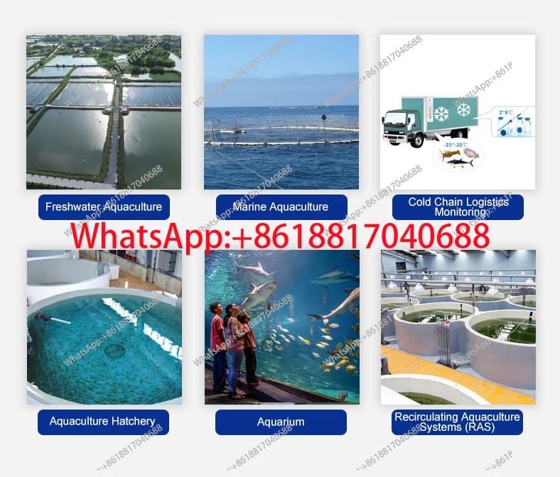 Online Digital WIFI Smart Multi parameterWater Quality Sensors with Temp. pH ORP EC TDS Salinity DO Sensor for IoT Aquaculture