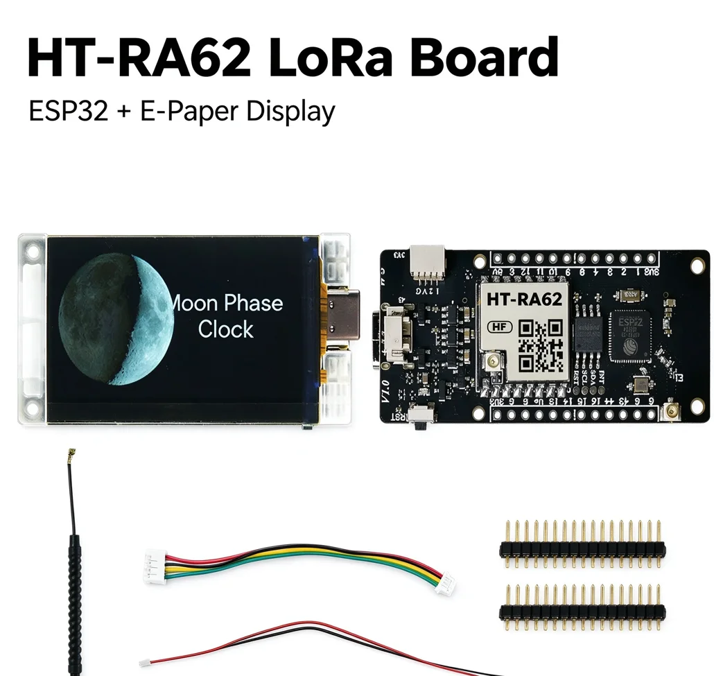 Heltec ESP32-S3 Meshtastic LoRaWAN LoRa Vision Master T190 1.9-inch TFT-LCD Arduino Board BLE WiFi Moon Phase Clock IoT