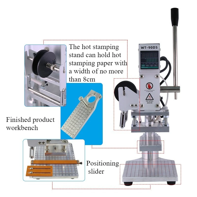 소형 자수 로고 라미네이팅 기계 인쇄 기계 가죽 종이 프레스 기계 마킹 골드 스탬핑 기계