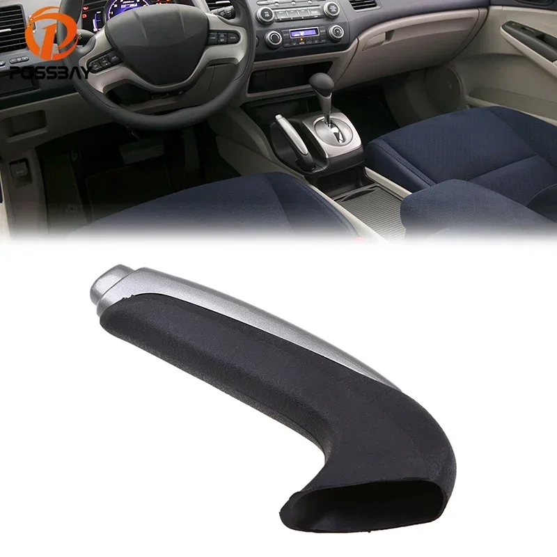 POSSBAY Car Interior Parking Hand Brake Handle Cover for Honda Civic NGV Sedan 2006-2011 Hand Brake Lever Handle Kit Protector