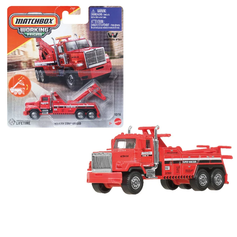 2025 Nowe 100% Oryginalne Auta Matchbox Working Rigs 1/64 FedEX Miniaturowe Samochody 1:64 Modele Aut Odlewane Auta Match Box Matchbox JCY27