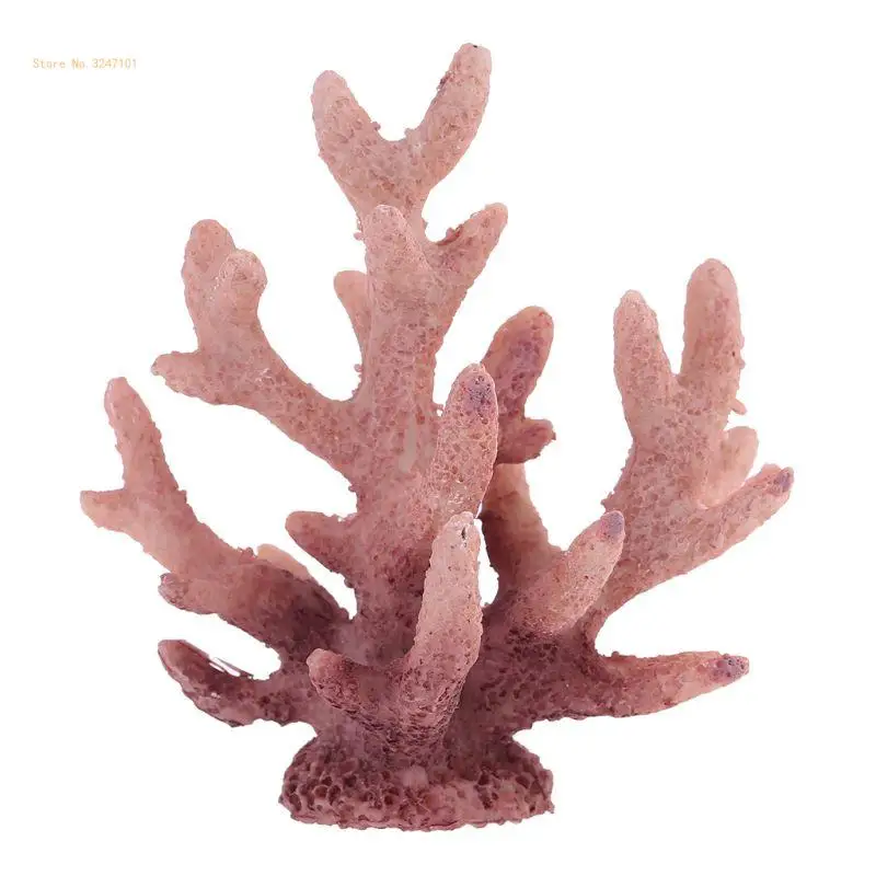 Aquarium Coral Decor Fish for Tank Coral Small Artificial Resin Coral Ornaments Eco-friendly Safe and Harmless Dropship