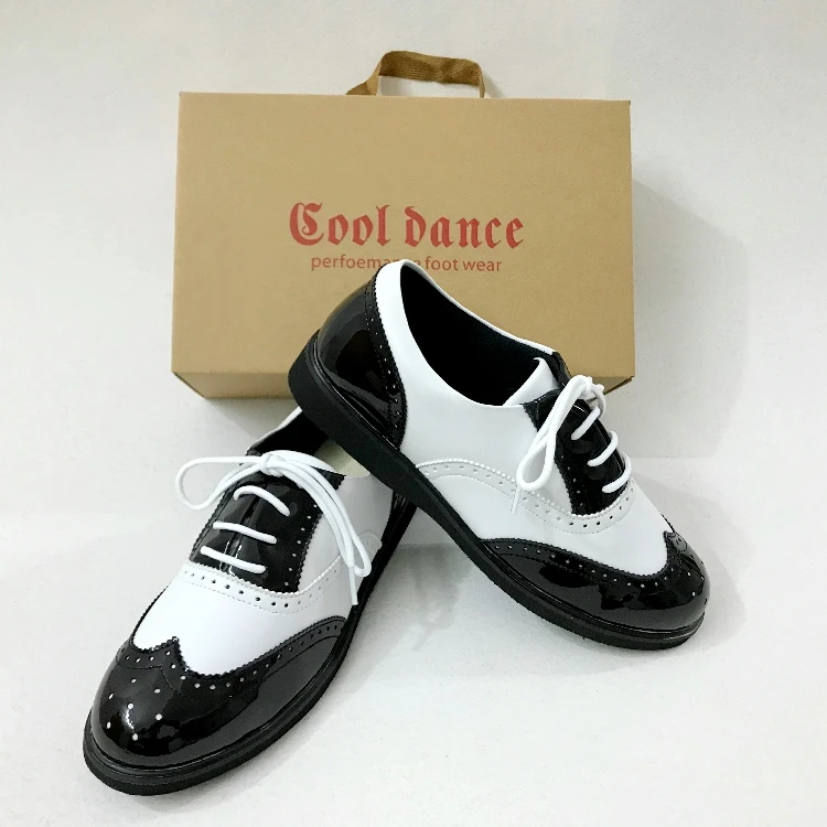 America Trend Performance Show COOL DANCER Authentic Locken Popping Shoe Funky Block Street Hip Hop Leather Shoes