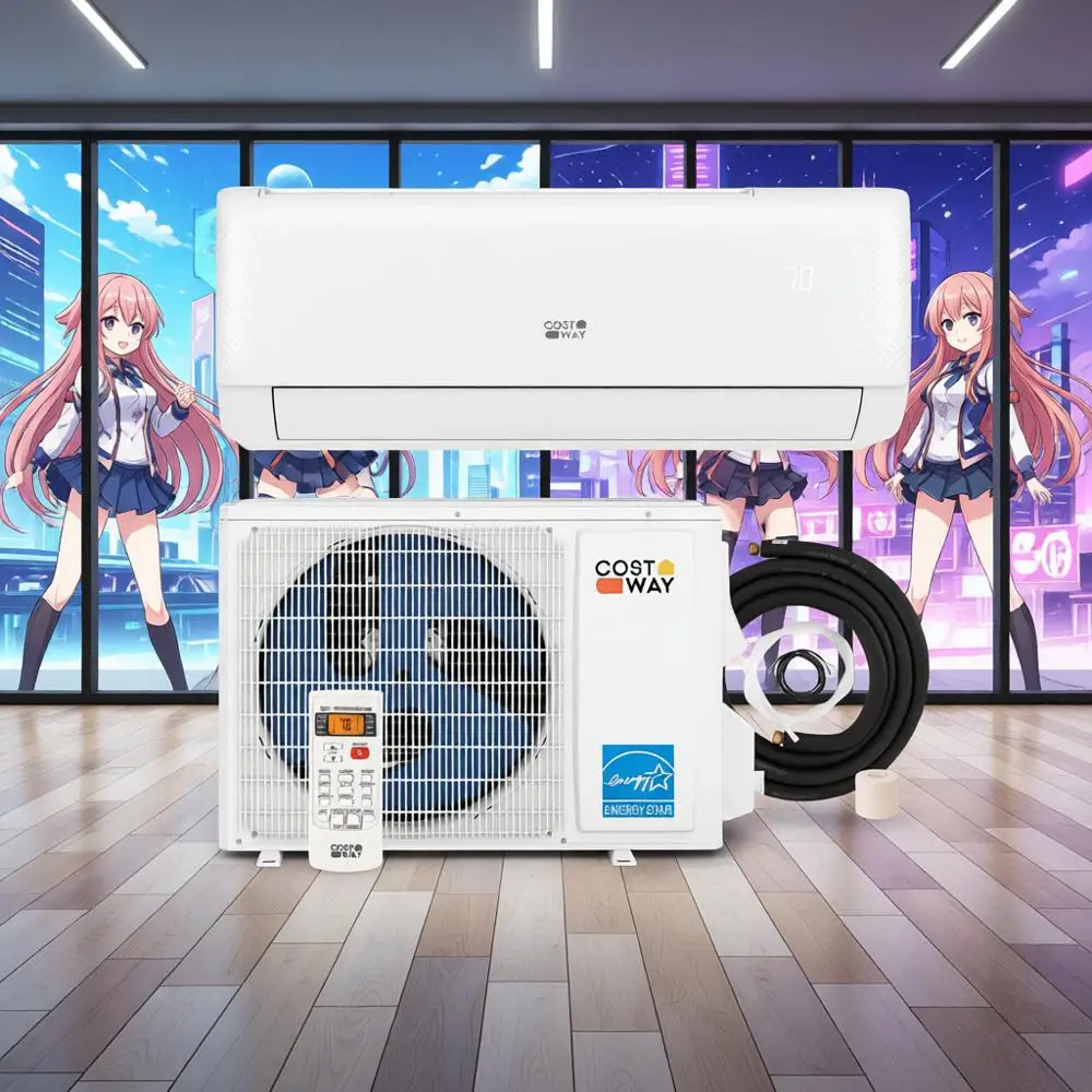 

Инверторный кондиционер-тепловой насос 12 000 BTU, Energy Star, 21 SEER, с таймером на 24 часа, функцией самоочистки, пультом ДУ, для помещений до [размера помещения]