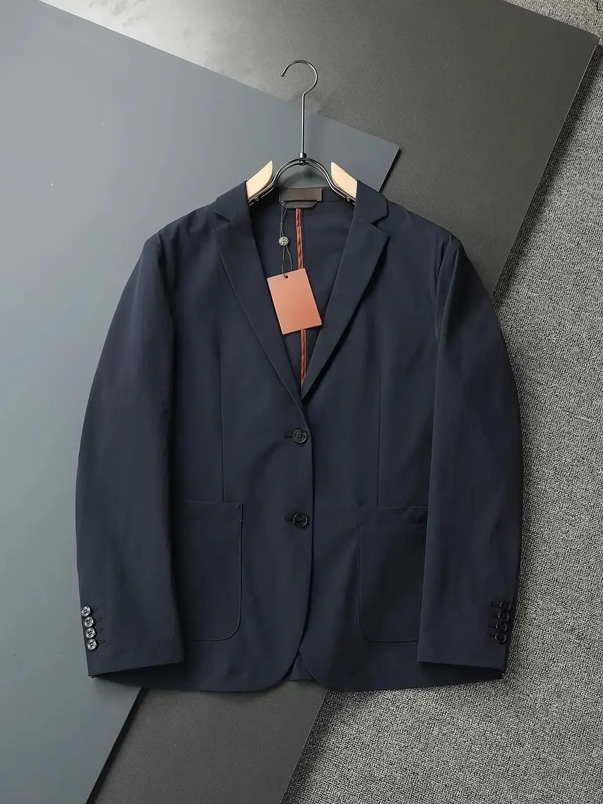 

Italy LP breathable simple business flat barge collar suit casual suit