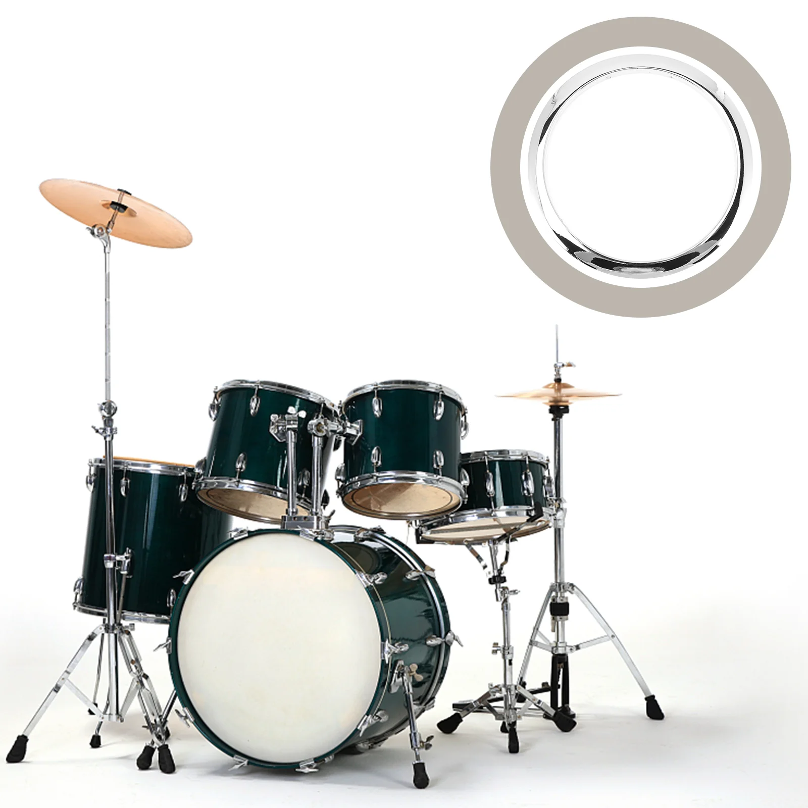 

Keys Drum Split Ring Instruments Skin Replacement Opener Major Protector Silver