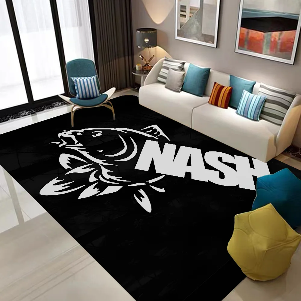 Nash Fishing Logo Kitchen Mat Kids Room Bedroom Decoration Balcony Anti-Slip Doormat Living Room Alfombra