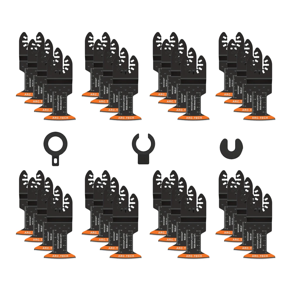 

50PCS Multitool Blades for Metal Wood Plastic Multi Tool Blades Kit Oscillating Tool Blade for Bosch Dremel Fein Worx