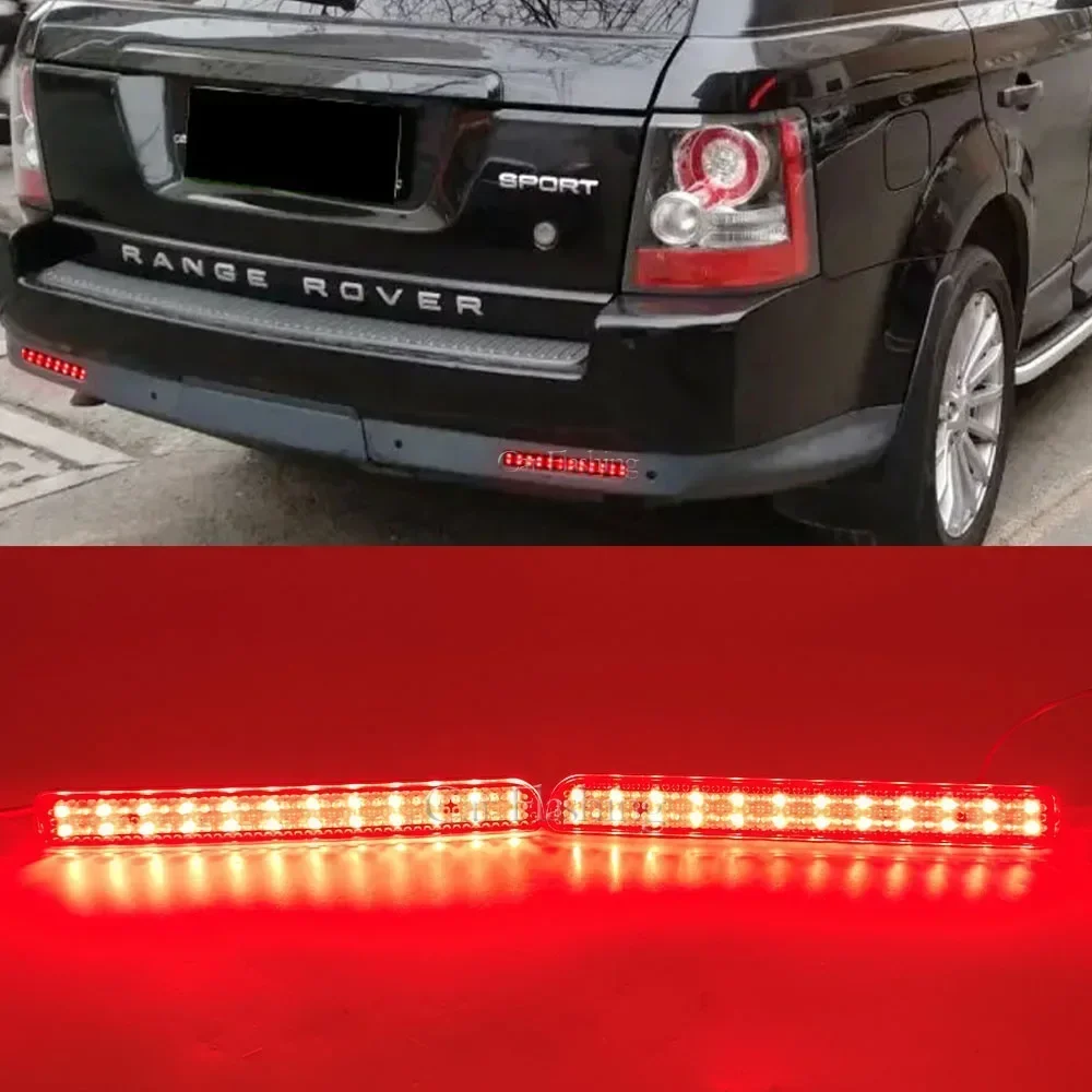 

New！ 2PCS LED Rear Bumper Reflector Light Car Driving Brake Fog Lamp For Land Rover Discovery 3 4 L320 Facelift Tail Lamp