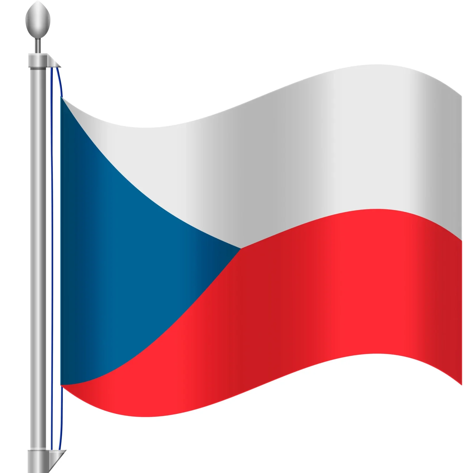 90*150cm Czech Flag Hanging Polyester National Flag