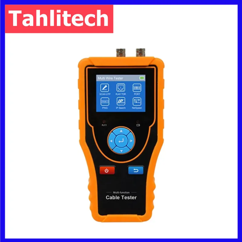 2.4 Inch Network Cable Tester with TDR, PING Test, IP Address Scan, and RJ45/RJ11/BNC Support