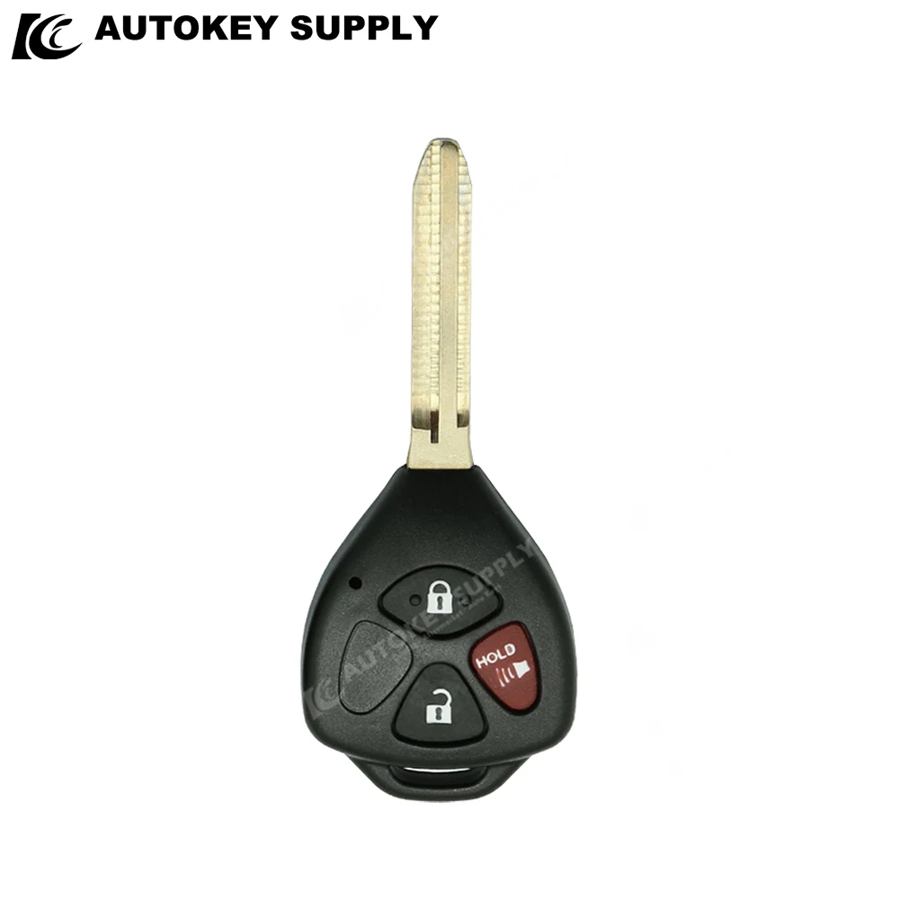 AutokeySupply 3 / 3+1 Button Remote Key Shell Blade For Toyota