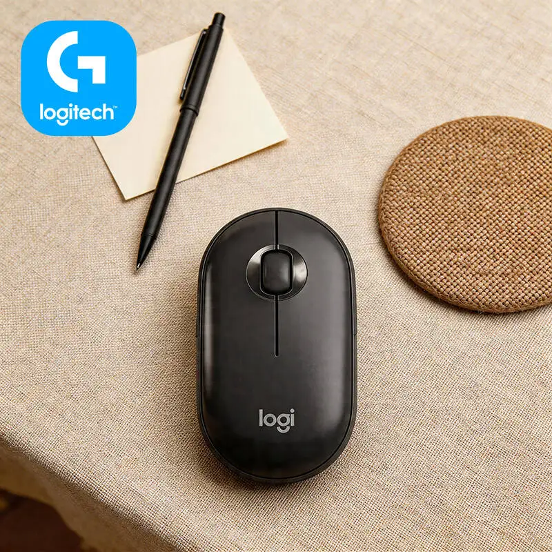 

Мышь Logitech M350 Office Pebble — тонкий дизайн, бесшумное прокрутывание, двойное подключение, 18 месяцев автономной работы, помощник для дома, работы и учебы