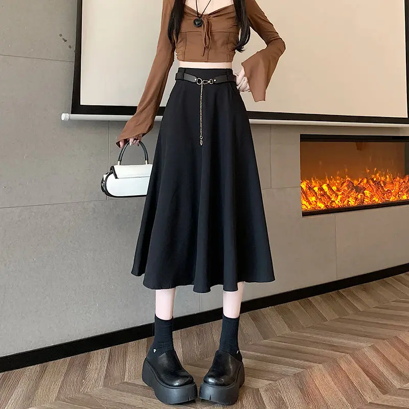 

Japanese Korean Women's Spring Summer Streetwear Suit Skirt Woman Spring Autumn 2025 New Summer Casual A-line Umbrella Skirts