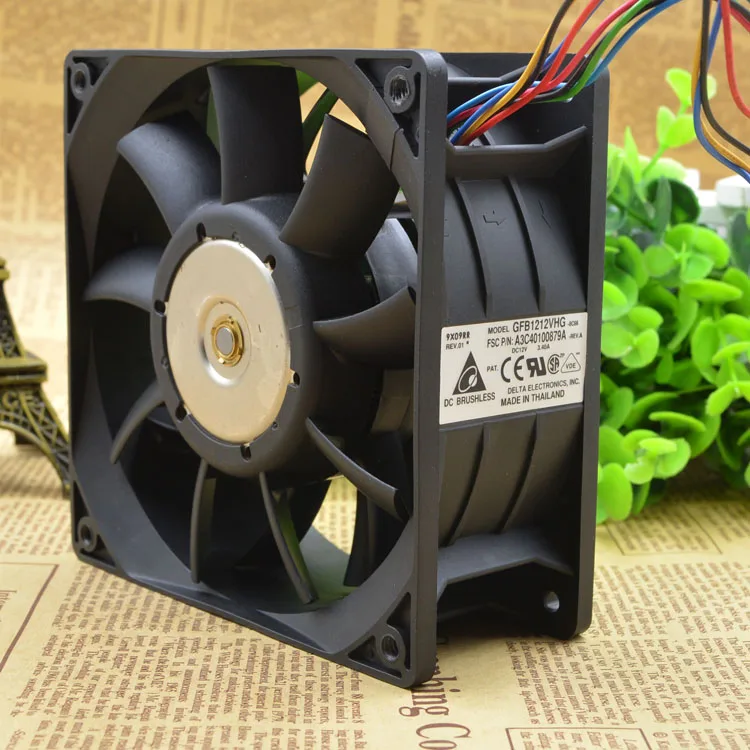 

12CM FAN 12V 3.40A GFB1212VHG FTS A3C40100879A FAN