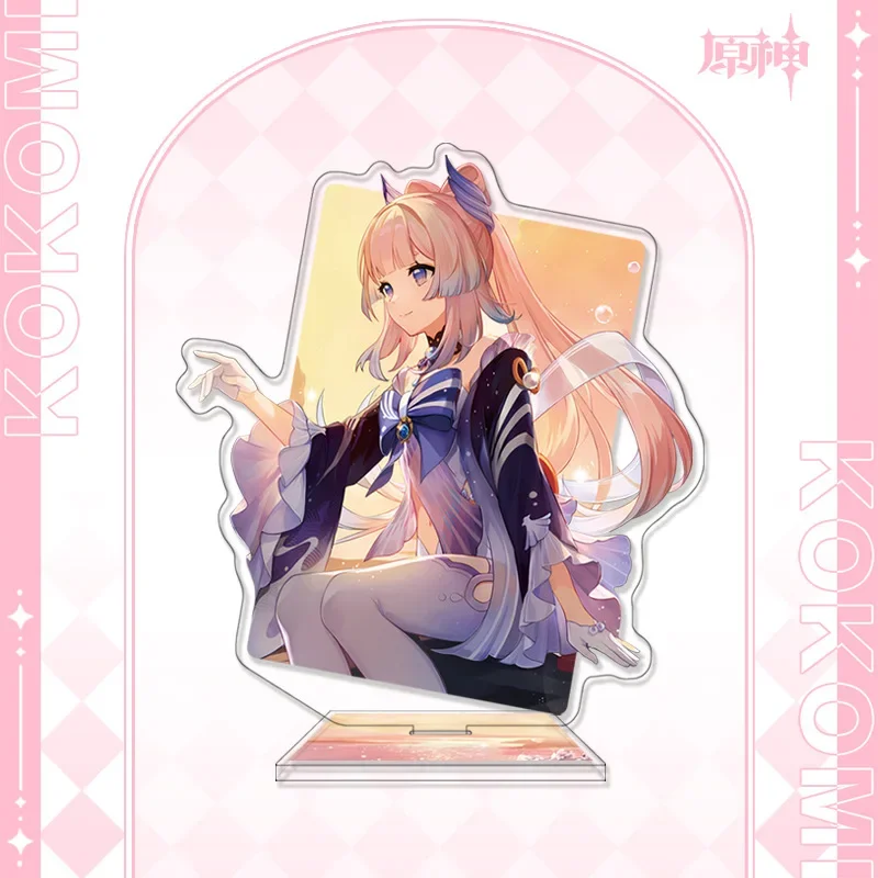 Yuanshen Xiaohongshu Collabo Anime Acrylic Stand Sangonomiya Kokomi Cartoon Badge Game Peripheral Desk Display Accessories Gift