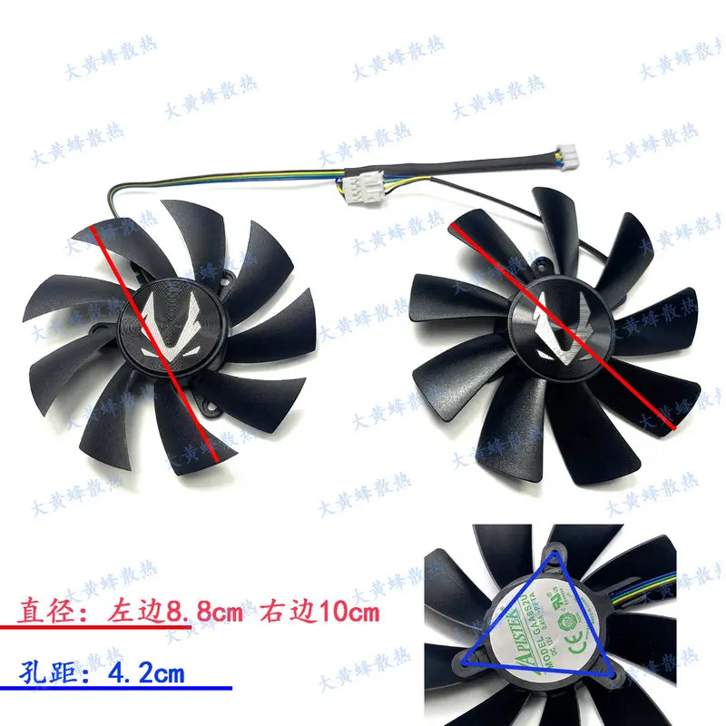 New Original  for ZOTAC RTX2070 8GB OC Mini Graphics Video Card Cooling Fan GAA8S2U GA9S2U