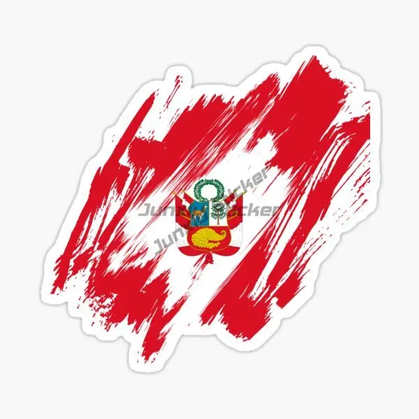 

Peru Flag Map Car Sticker Laptop Truck Wall Car Accessories Van Bike Door Vinyl Decal KK