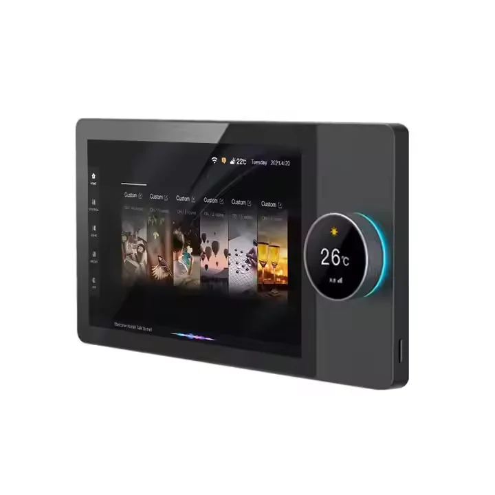 

F8 Tuya 8 Inch Smart Control Dimmer Touch Screen Ceiling Speakers Amplifier Android for Home Hotel Central Control Panel