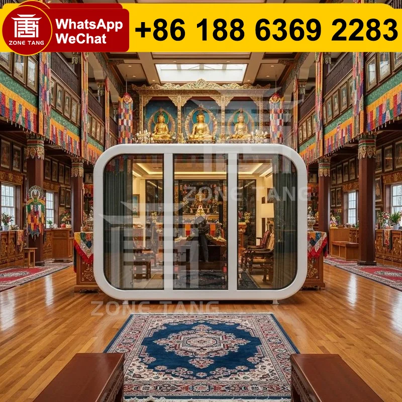 Double Wide Manufactured Homes Glass House Capsule House USA Dormitory Apple Capsule Home Construction Luxury Villa Glass Houses