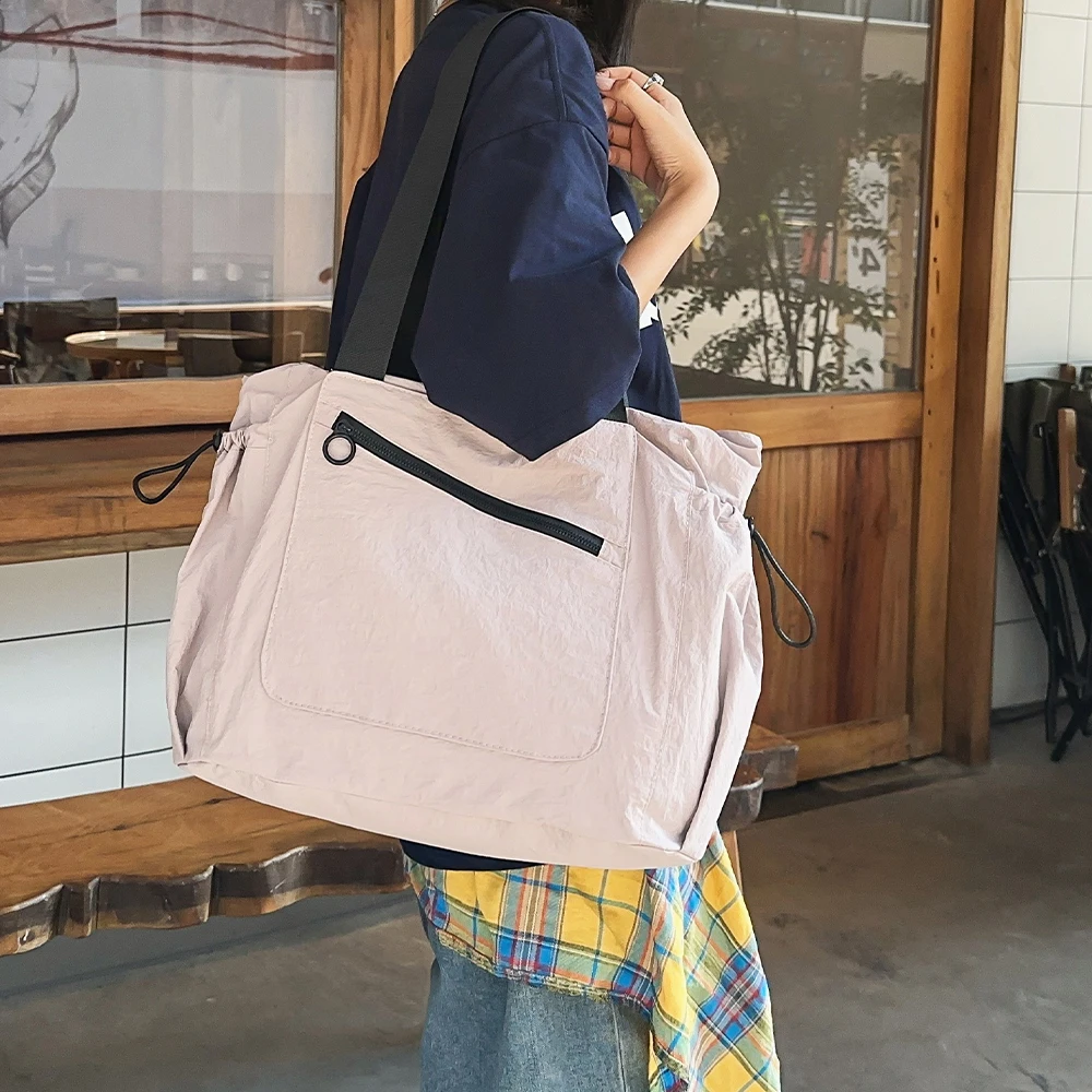 حقيبة حمل بسيطة ذات سعة كبيرة للنساء 2025 حقيبة كتف غير رسمية جديدة متعددة الاستخدامات حقيبة يد للتنقل #6