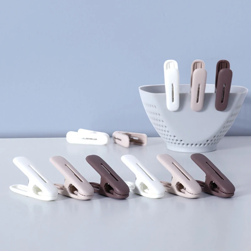 12Pcs/Pack Plastic Clothespins Windproof Anti-Slip Clothesline Clips with Rope Laundry Pegs for Hanging Towels Socks Blankets