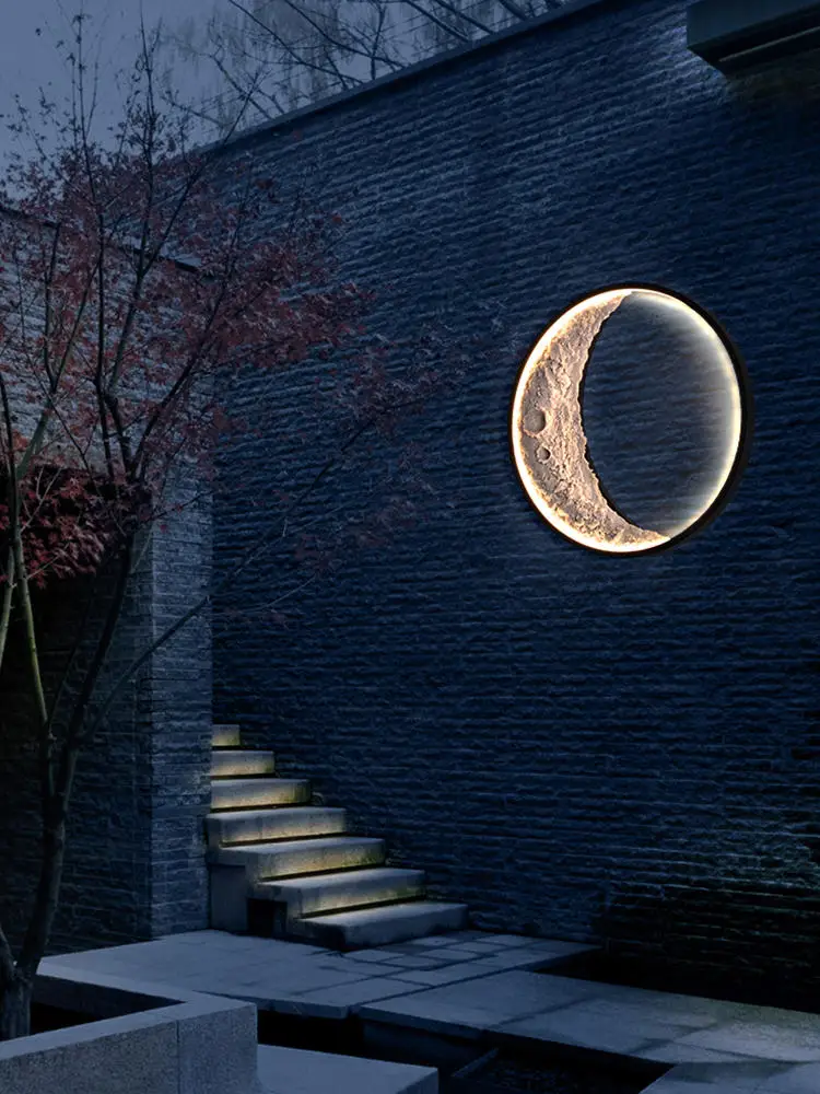 Minimalist Modern Living Room Background Wall Decorative Light Creative Crescent Designer Bedroom Bedside Decorative Wall Light