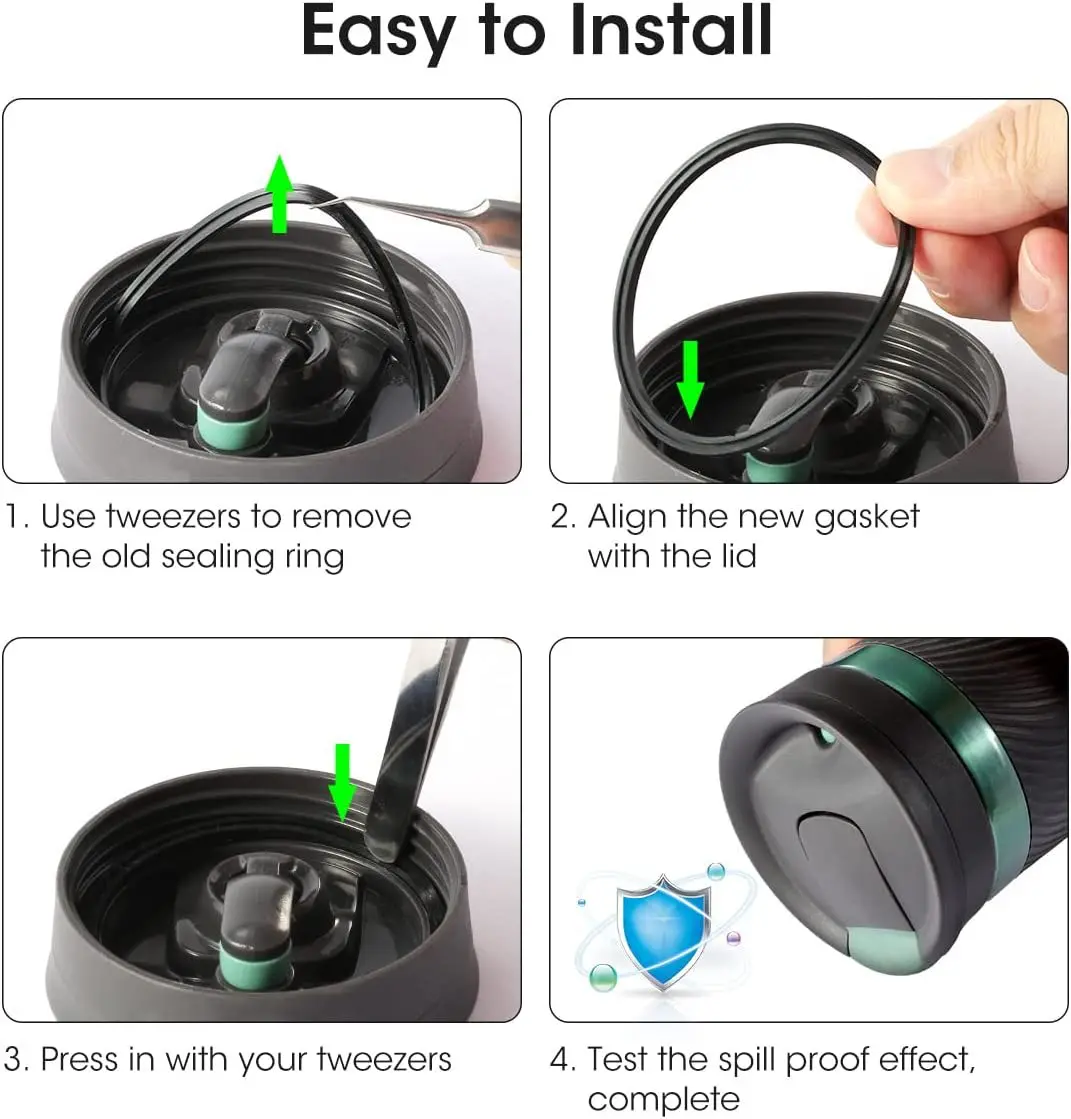 

10/20/30pcs Replacement Gaskets Compatible with Contigo Snapseal Byron Travel Mug 16oz & 20oz, Silicone Lid Seal Replacement