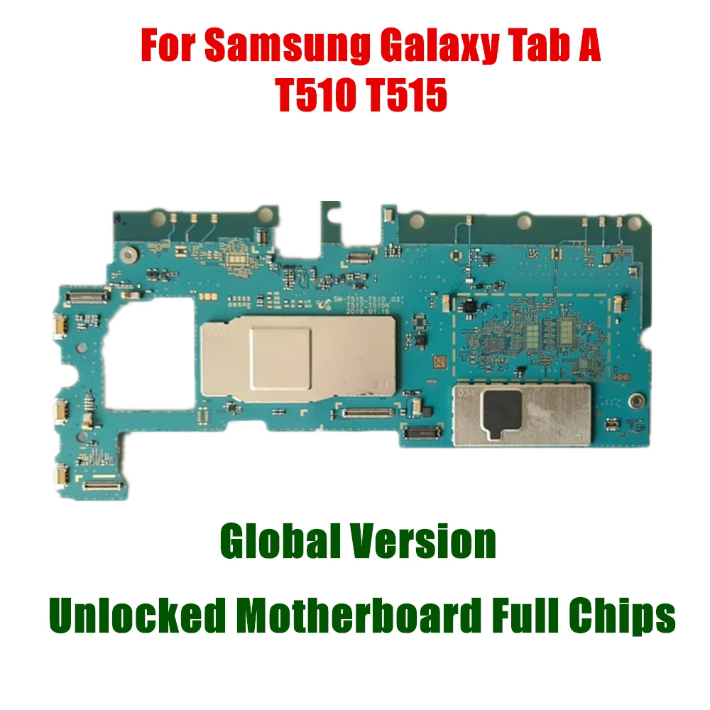 For Samsung Galaxy Tab A T510 T515 Motherboard Full Chips For Samsung Galaxy Tab A T510 T515 Unlocked Logic Board