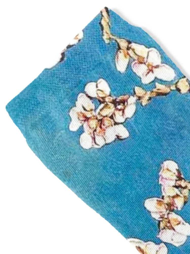 Van Gogh. Almond Blossoms Socks halloween professional running anime fashionable Women's Socks Men's