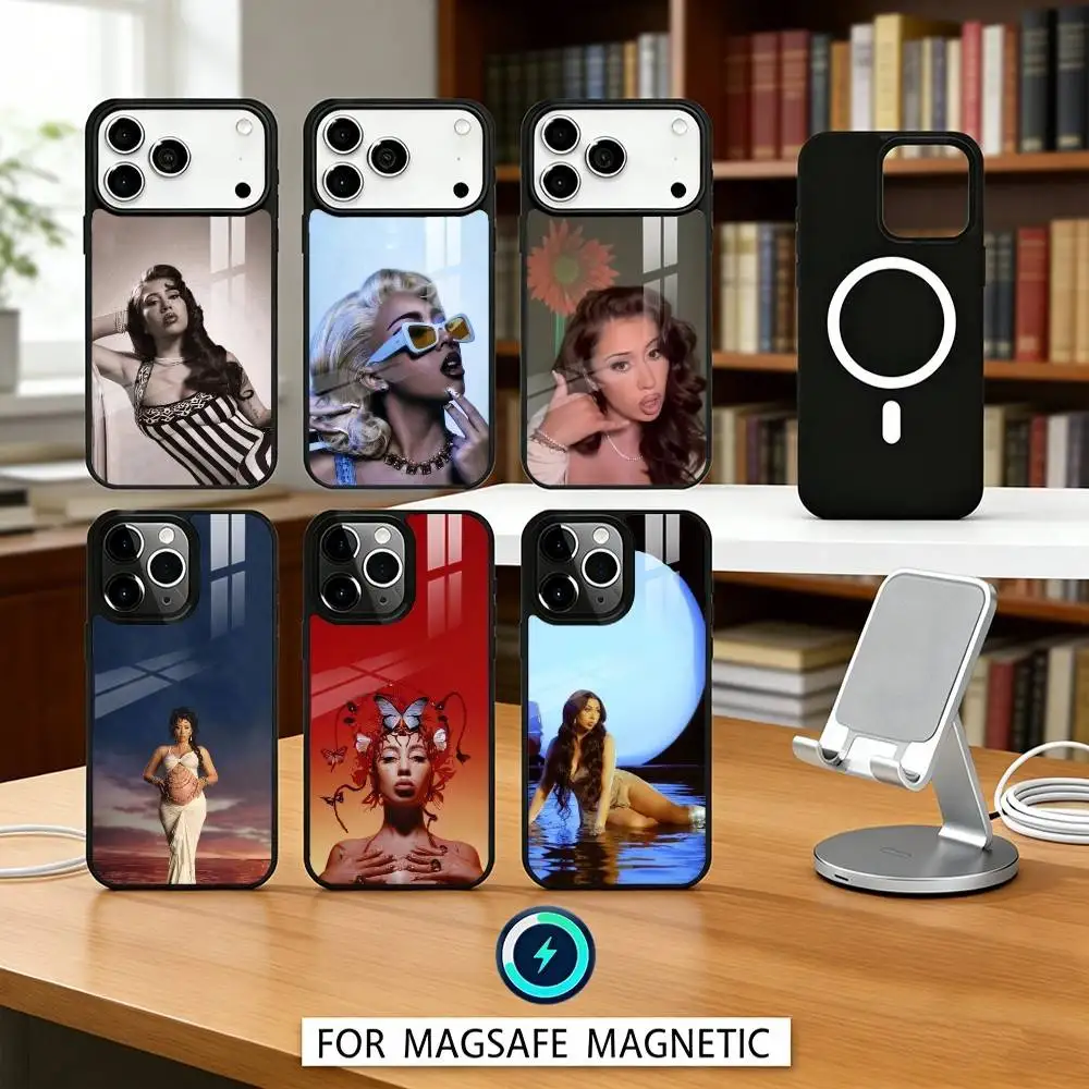 

K-Kali uchis S-Sincerely Singer Phone Case For iPhone 17,16,15,14,13,12,Pro,Max For Magsafe Magnetic Wireless Charging