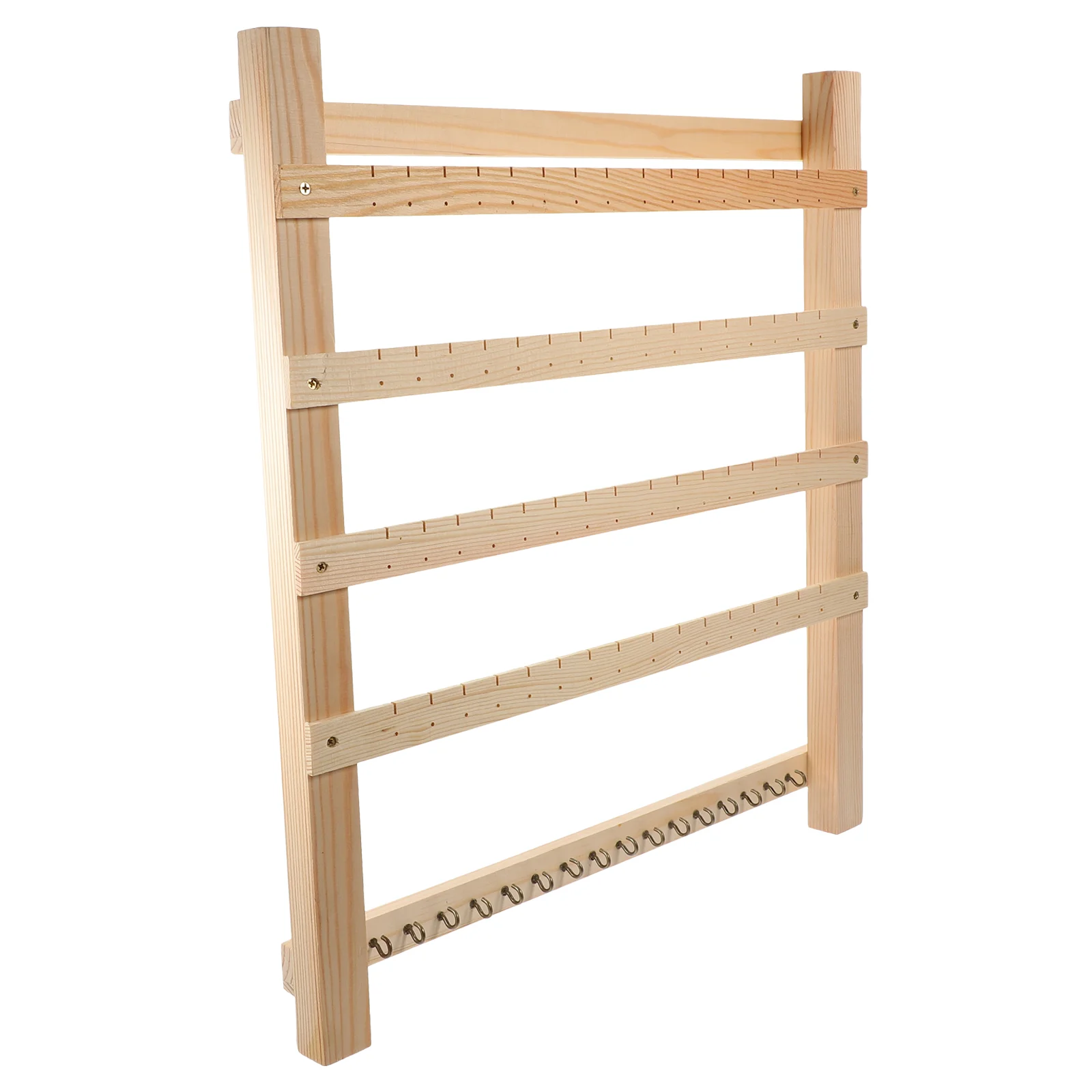 

Wooden Earring Necklace Holder Wall Jewelry ganizer Small Size Ear Display Rack Home Store Trade Show Safe Reusable